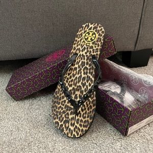Tory Burch Jeweled Flip Flops